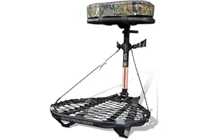 Hawk Hang-On Deer Hunting Tree Stand – Steel Adjustable Platform