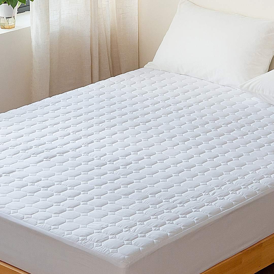 Good Nite Quilted Mattress Protectors Single Extra Deep Ultra Soft Breathable Fitted Bed Cover with Elasticated Skirt (Single)