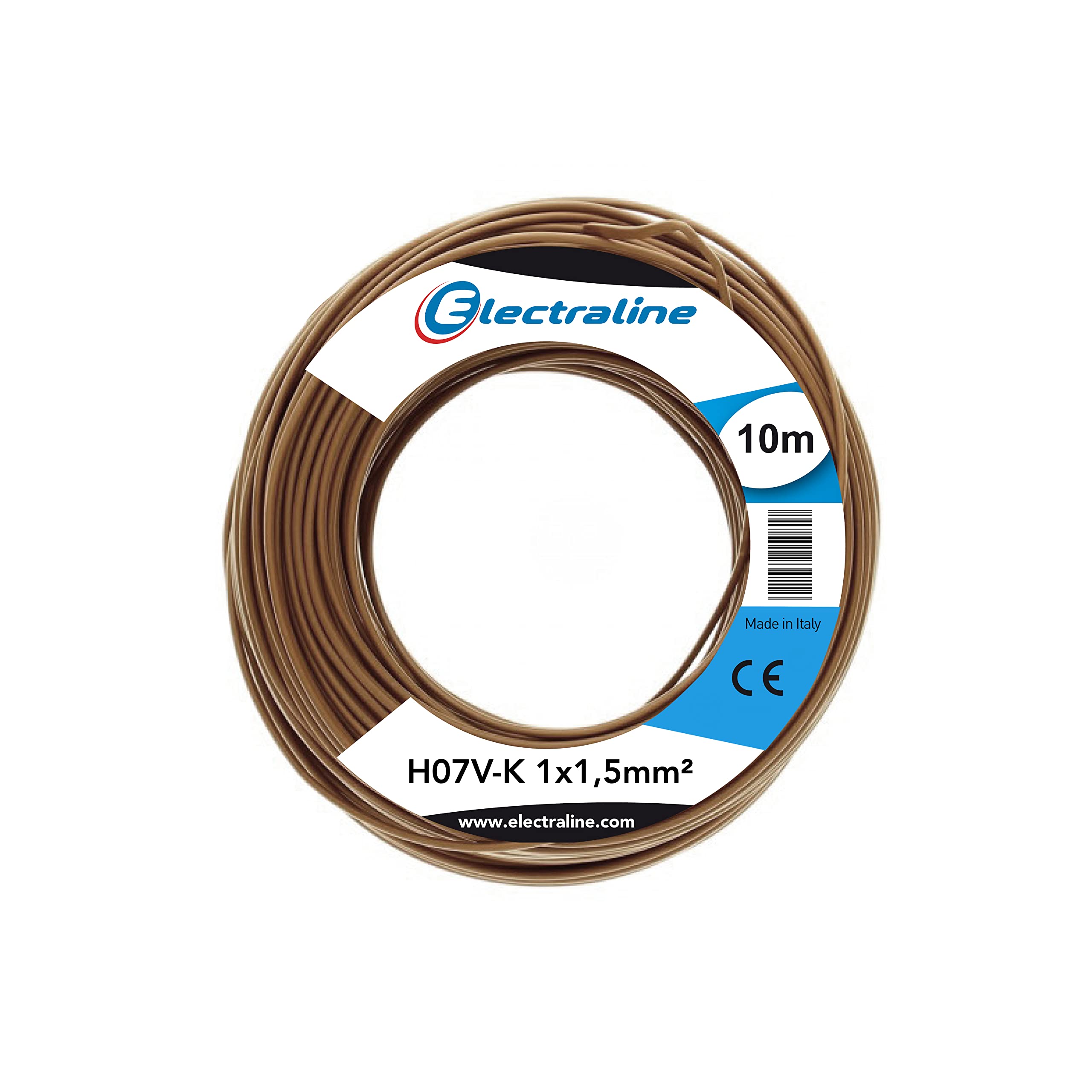 electroline 15081 N07 V-K 1X1.5 10M, Brown