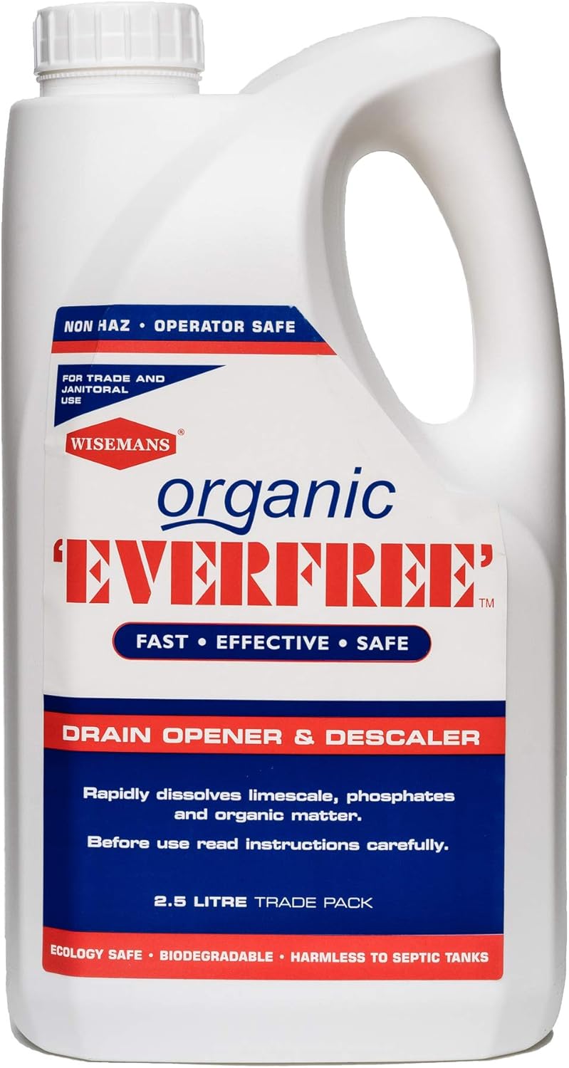 Wiseman Everfree 2.5 Litre Organic Liquid Fast Acting Drain & Sewer
