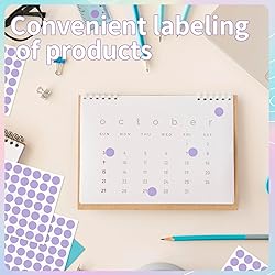 Dot Stickers,1/2 Inch Purple Circle