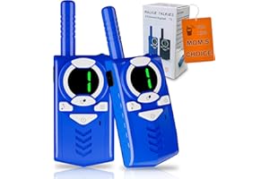 AMIABLING Toys for Ages 2-4, Walkie Talkies for Kids, Christmas&Birthday Gifts for 2 3 4 5 Year Old Boy, Stocking Stuffer, Mini Style for Kids Aged 2-4 Years Old, 3 Miles Call Range for Outside, Camping, Hiking