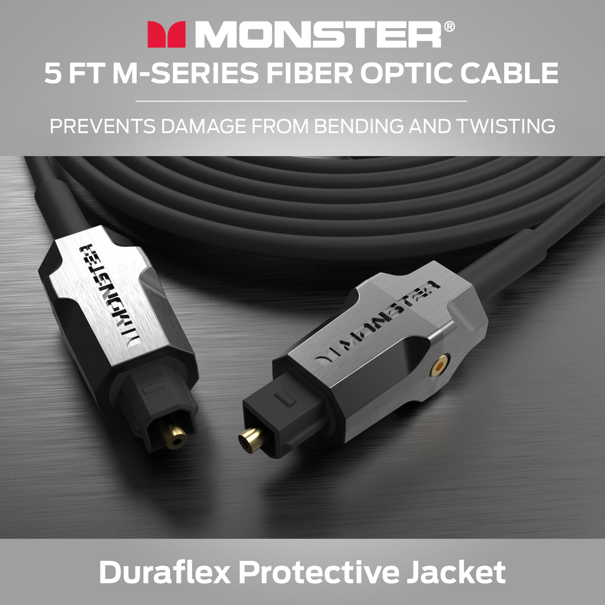 Monster Electronics Mua Monster M-Series 1000 Fiber Optical Audio Toslink Cable, Sound Bar ...