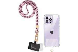SENLLY Phone Lanyard, 1× Universal Neck Strap, 2× Phone Patch, Compatible with All Smartphone (Phone Case NOT Included)