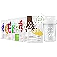 Oats Overnight Fruit Variety Pack - High Protein, High Fiber Breakfast Protein Shake - Gluten Free, Non GMO, Protein Oatmeal - Fruity Cereal, Chocolate Covered Banana & More (8 Pack + BlenderBottle)