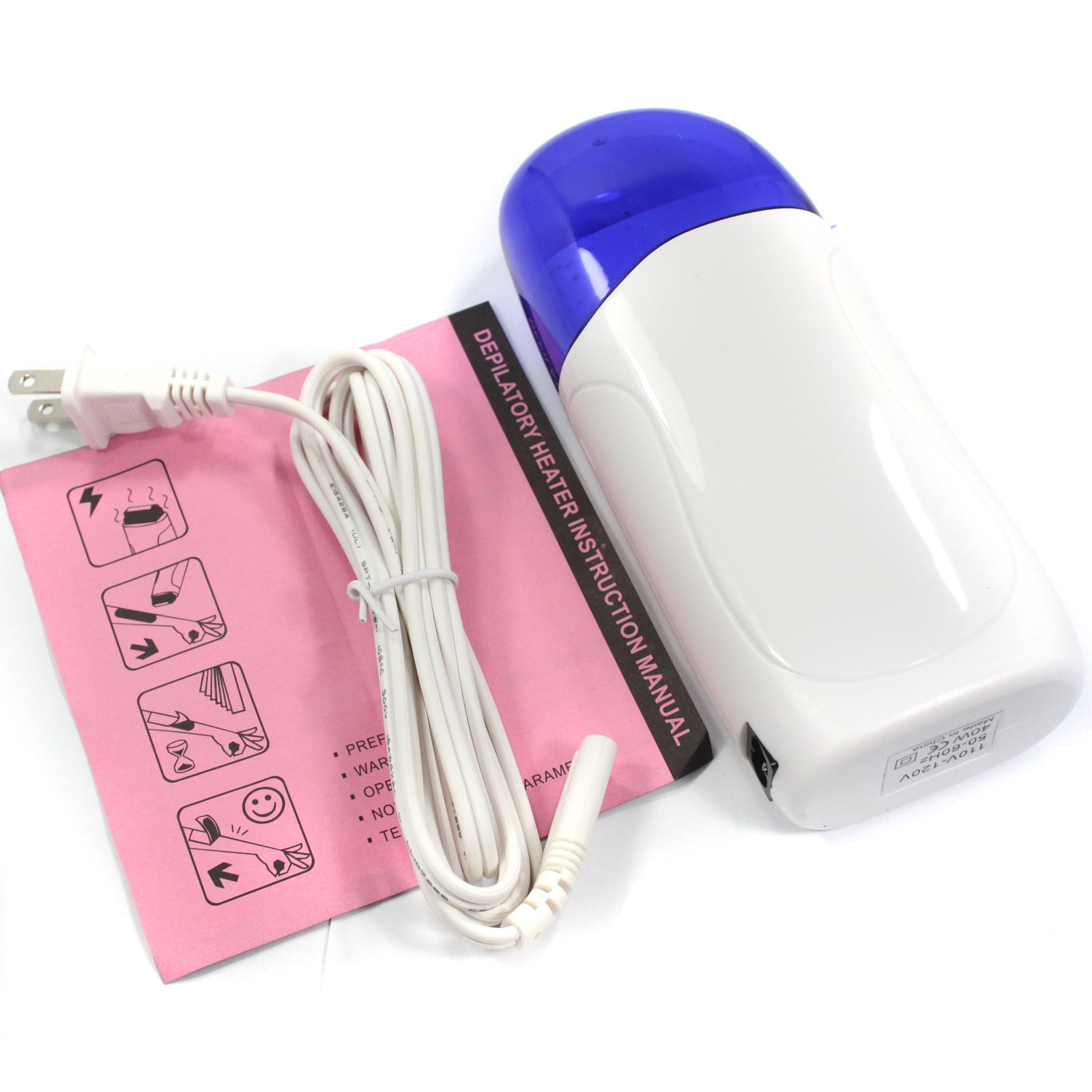 3 in 1 Roll on Refillable Depilatory Wax Heater Waxing Hair Removal Kit