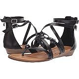 Blowfish Women's Bungalow Strappy Sandal with Zipper Heel