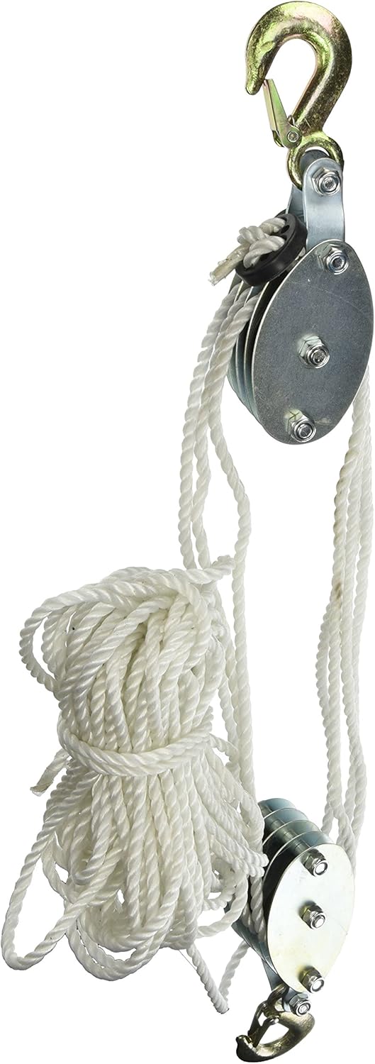 Grip 18095 2Ton Rope Pulley Hoist Amazon.co.uk DIY & Tools