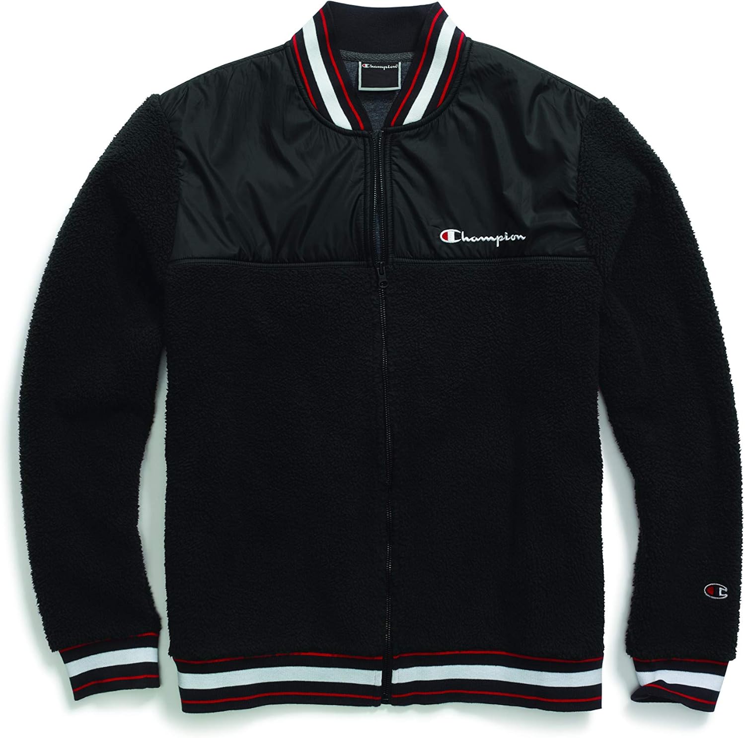 Champion Men's Sherpa Baseball Jacket Insulated Amazon.co.uk Clothing