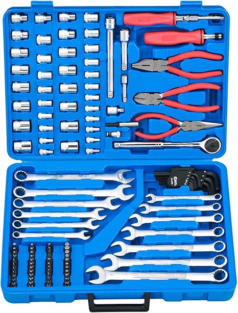 Amazon Genius Tools社 117p インチ ミリ工具 セット 工具セット 道具セット
