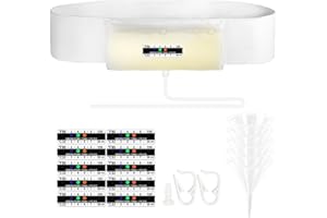 OPSTRA YEE Urine Test Complete Kit with Hidden 2 to 4 oz Sample Bag, 5-Way Drain Design, Stretchable 43.3 inch Waist Belt, 10 Temperature Strips, Funnel Clamps and Plug for Reuse (L-1PC)