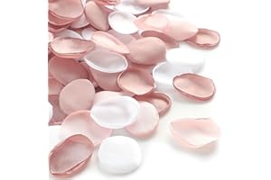 Floroom 300pcs Rose Petals Dusty Rose Blush Faux Silk Flower Petals for Wedding Flower Girl Basket Aisle Scatter Dinner Table Centerpieces Party Confetti Bridal Shower Romantic Night Decoration
