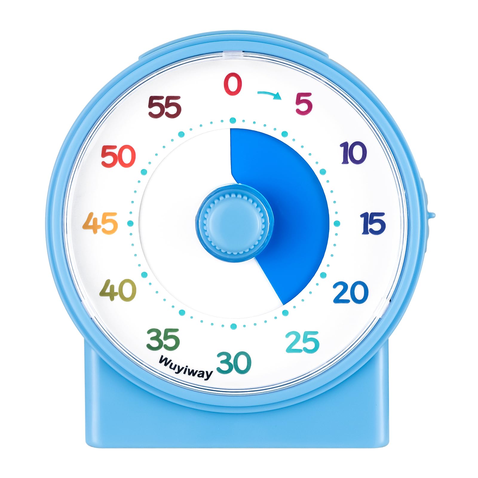 Photo 1 of 4" Wuyiway Visual Timer for Kids, 60-Minute Countdown Timer for Classroom Office Kitchen, Time Management Tools with Silent Operation, Colorful Pattern