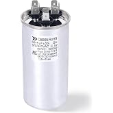 [UL Recognized] 50+5 &micro;F 50/5 MFD &plusmn;5% Dual Run Capacitor for Condenser | 370/440VAC CBB65 HVAC capacitor for AC condenser, fan motor, compressor, heat pump. Match 50+5 &micro;F; replaces C3505R, C4505R