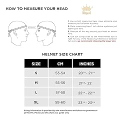 Royal H01 Full Face Motorcycle Helmet - Multi Size