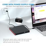 Rioddas USB 3.0 External CD DVD Drive RW Burner Slim Portable for Laptop PC Mac view 2