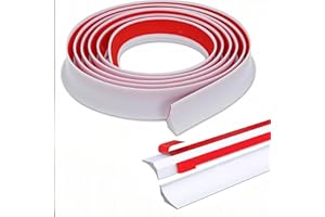 Shower Threshold Water Dam,Self-Adhesive Silicone Waterproof Barrier,Leakproof,Flexible,Easy to Install for Showers,Bathtubs,