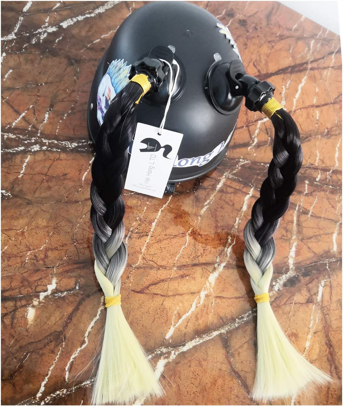 ponytail bike helmet