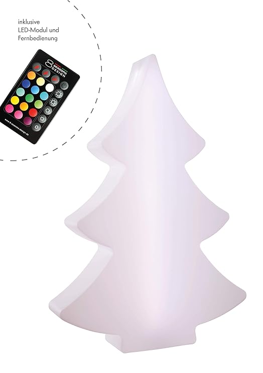 8 seasons design | LED Leuchtender Weihnachtsbaum Shining Tree (113 cm groß, 15 Farben, Farbwechsel, IP44, Weihnachtsdeko für