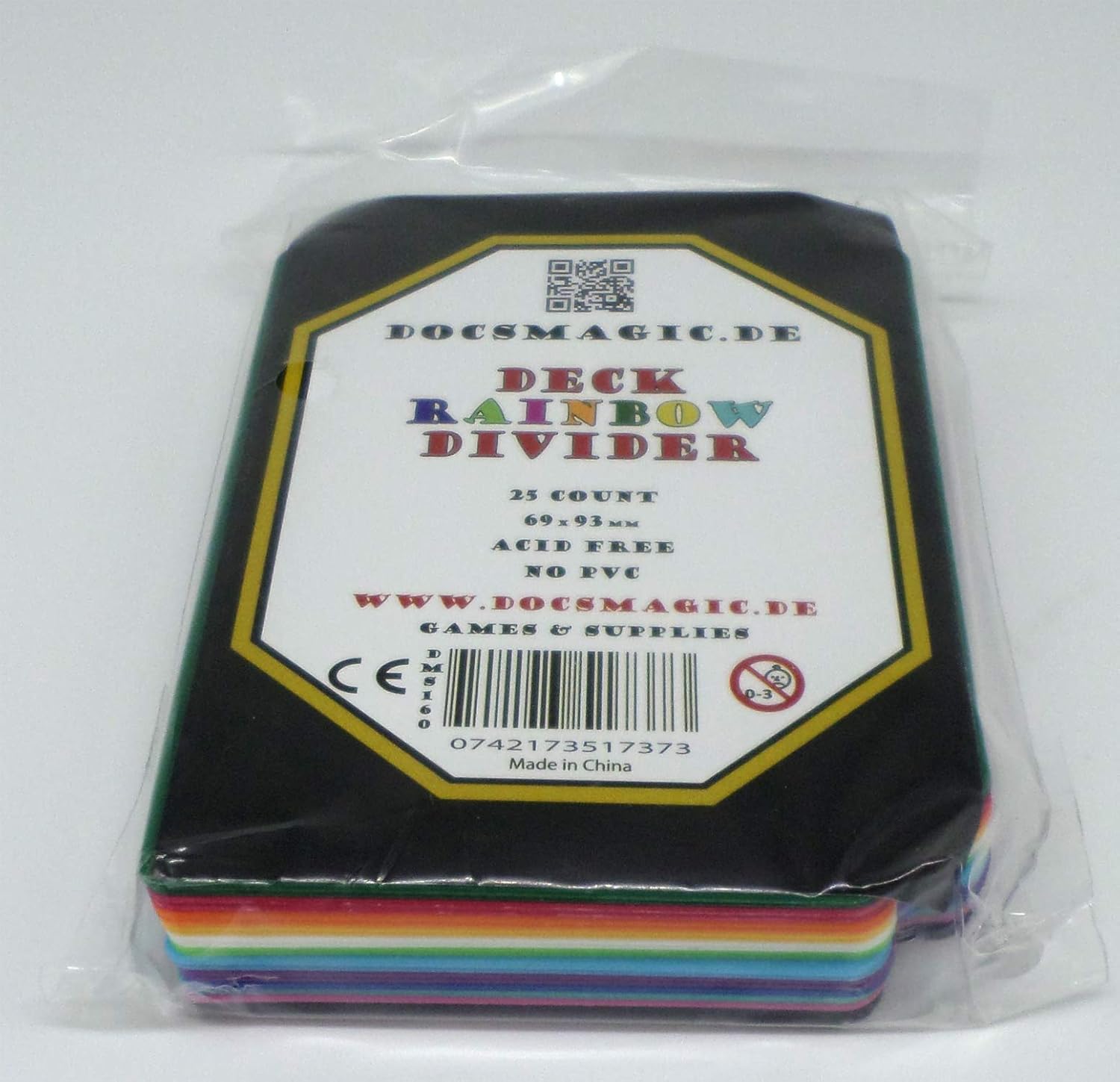 25 Docsmagic.de Trading Card Deck Divider Black Blue Green Red White Yellow Mint Pink Purple Orange Light - MTG PKM YGO - Image 3