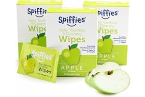 Spiffies 60 Toothwipes, Apple Flavor