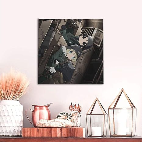 Amazon Co Jp アートパネル少女終末旅行 モダンポスター フレームレス インテリア 絵画 壁掛け 部屋飾りおしゃれ 装飾 印刷絵画 額縁なし 壁紙 ポスター モダン ホーム キッチン