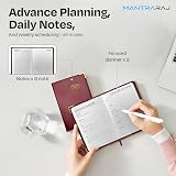 MantraRaj 2026 Week to View Diary Red PVC Cover Pocket Planner 11x7cm view 5