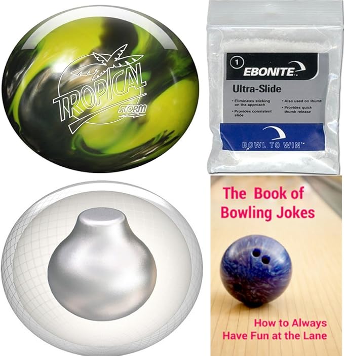 Storm Tropical Breeze Yellow/Silver Bowling Ball Bundle, Bowling Balls Amazon Canada