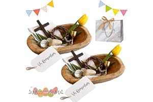 Oh Remember Kit - Symbols of The Easter Resurrection, Christian Easter Decor Tray Set with Wooden Prayer Bowl & Crown of Thor