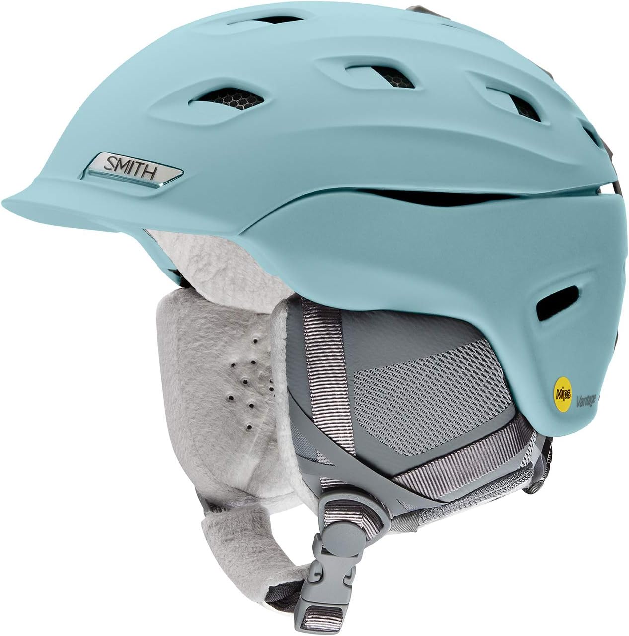 SMITH Vantage W MIPS Helmet, Casco Unisex-Adulto, Opaco Bianco Rosa, Taglia Unica