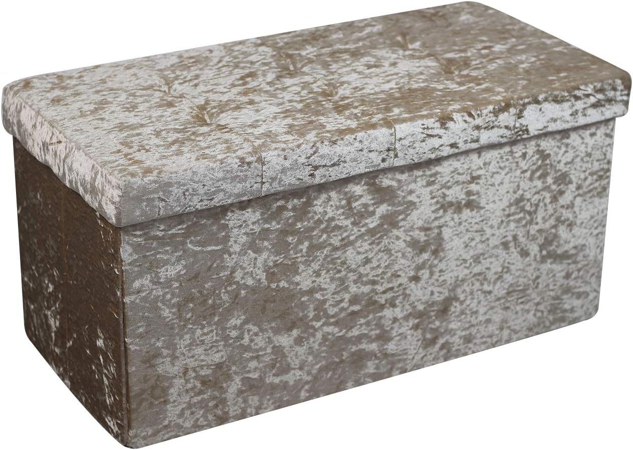 personalised toy box crushed velvet