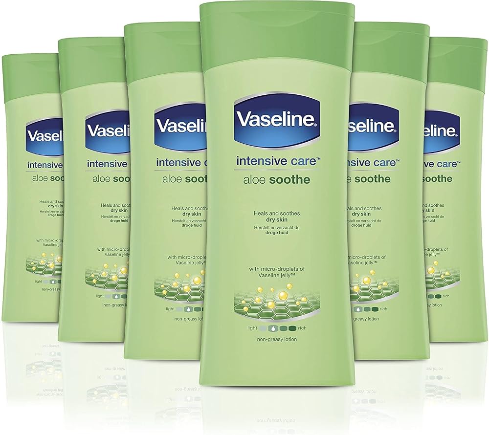 Vaseline Intensive Care Aloe Soothe Body Lotion 6 x 200 ml