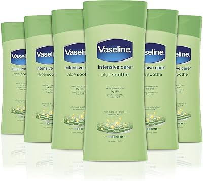 Vaseline Intensive Care Aloe Soothe Body Lotion 6 x 200 ml