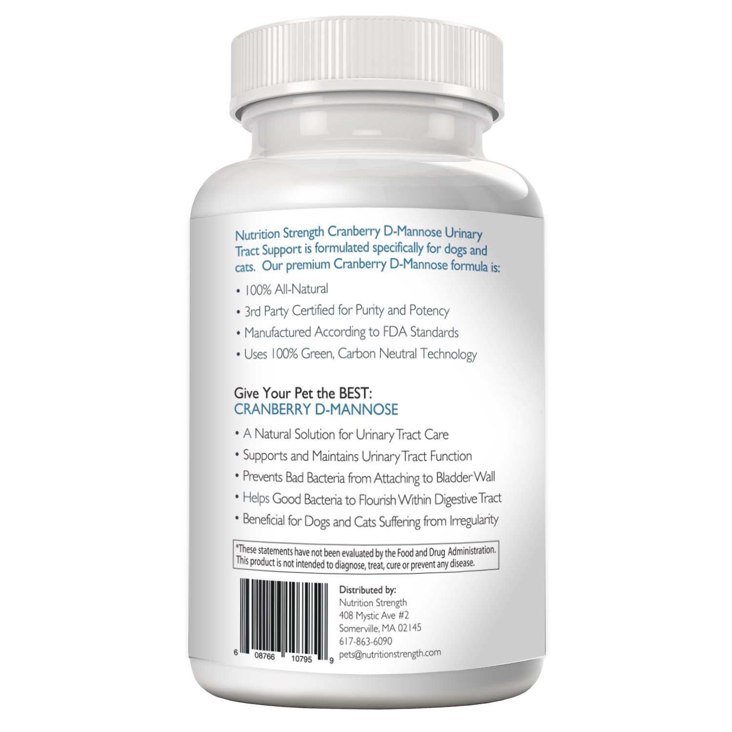 Cranberry DMannose Antioxidant, Urinary Tract Support for Dogs and