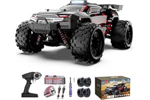 KGF 1:18 Scale All Terrain RC Cars, 40km/h High Speed Remote Control Car, 2.4Ghz RC Car Toys Gifts for Kids and Adults, 4WD Electric Vehicle with 2 Rechargeable Batteries, Off Road Monster Truck