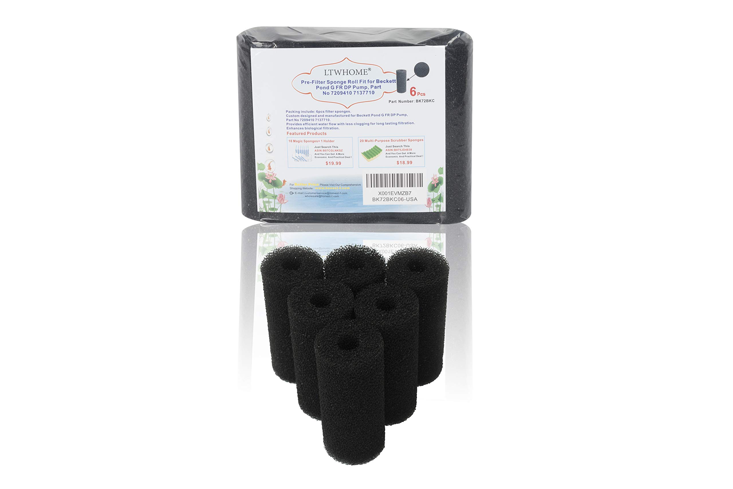 LTWHOME PreFilter Sponge Roll Fit for Beckett Pond G FR DP Pump, Part