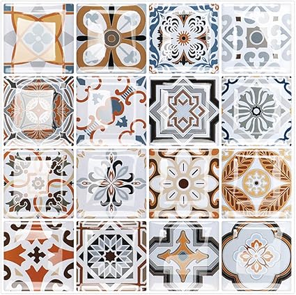 Yipscazo - Azulejo de Pared para Cocina (Antiadherente, diseño marroquí