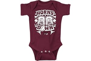 ROOKIE WEAR BY SMACK APPAREL Horns Down Baby Apparel for Texas A&M College Fans (NB-7T)
