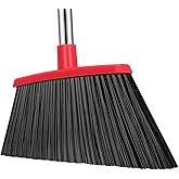 Heavy Duty Broom, 55 Inch Long Handle Outdoor Large Angle Brooms, Commercial Broom for Sweeping Indoor, for Home Garage Kitch