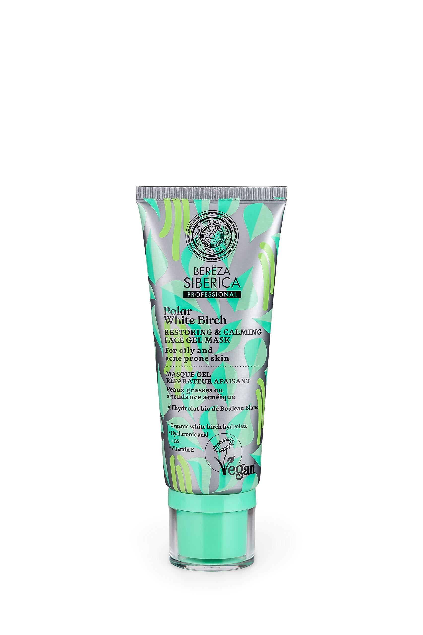 Natura Siberica Polar White Birch Restoring & Calming face gel mask, 100 ml