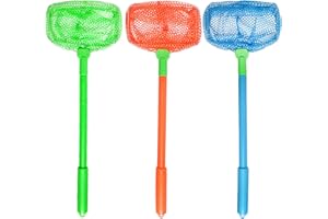 Fishing Net, TSYAN Bug Net Catching Crab Insect Nets Beach Toys Floating Bait Butterflies Colorful Nets for Kids Outdoor Playing 16 inches