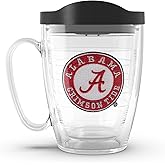 Tervis Made in USA Double Walled University of Alabama Crimson Tide Insulated Tumbler Cup Keeps Drinks Cold & Hot, 16oz Mug, Emblem