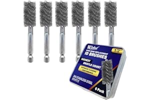 Wicked Professional ID Copper Pipe Cleaner Replacement Brushes (1/2" (6-Pack))