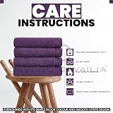 GC GAVENO CAVAILIA Large Towels Bath Sheet 4 Pack 75x135 cm 450 GSM Purple view 4