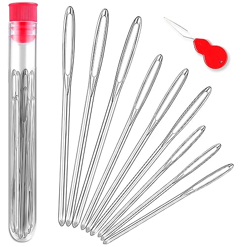 ORRDICE Large-Eye Blunt Needles, Stainless Steel Yarn Knitting