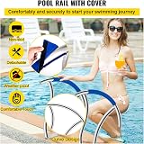VEVOR 30" x 30" Pool Handrail, Stainless Steel, 375lbs Capacity, 2 PCS view 3