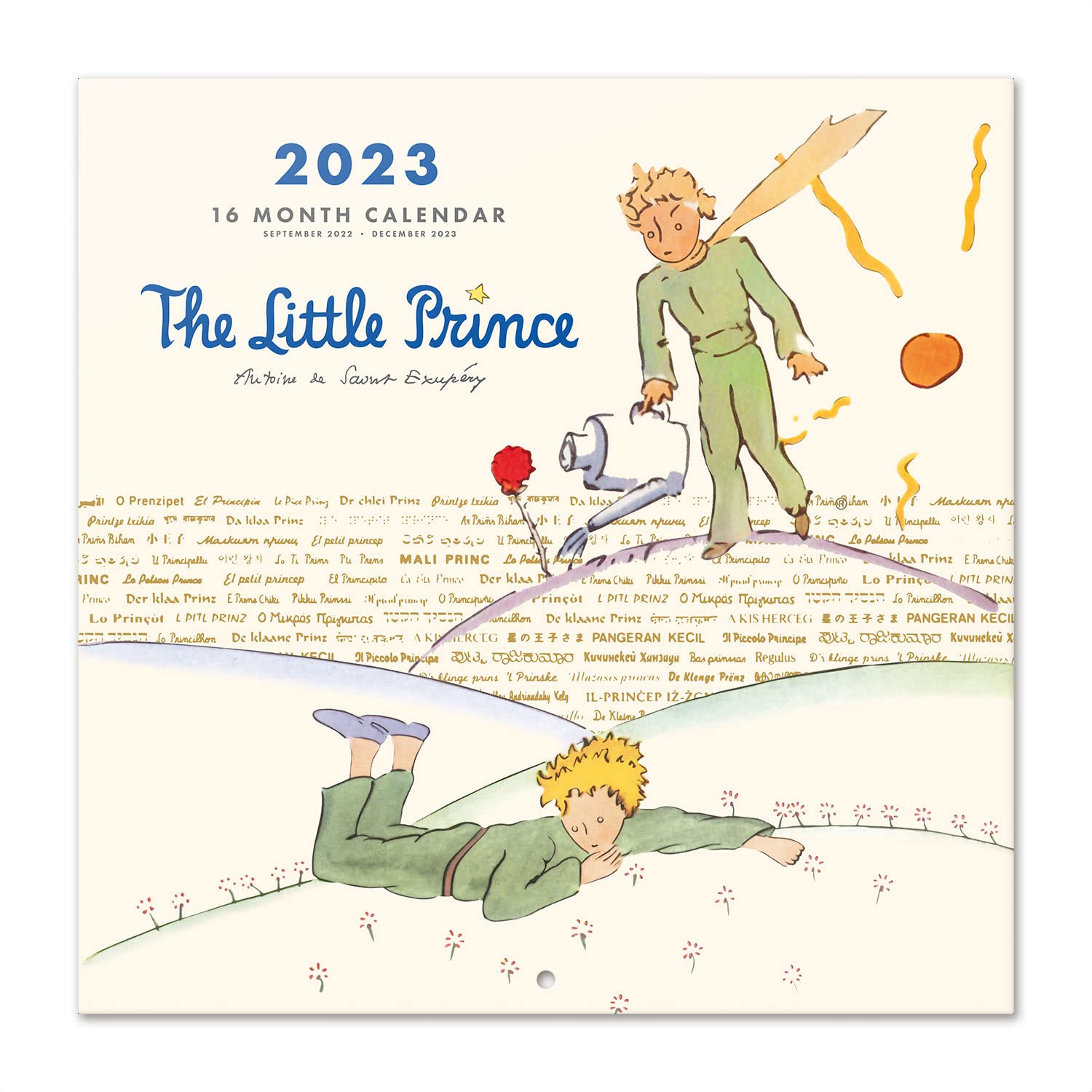 Grupo Erik The Little Prince Wall Calendar 2023 12' x 12' FSC| 12 Month Planner | Square Wall Calendar 2023 | Family Planner Calendar 2023 | The Little Prince Calendar 2023 | + 4 Bonus Months