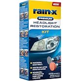 Rain-X 610153 Headlight Restoration Kit - Car Light Lens Cleaner/Restorer with Sanding &amp; Polishing Drill Attachments &amp; Sealant Wipe, Removes Scratches &amp; Oxidation- All in 1 Long Lasting Formula
