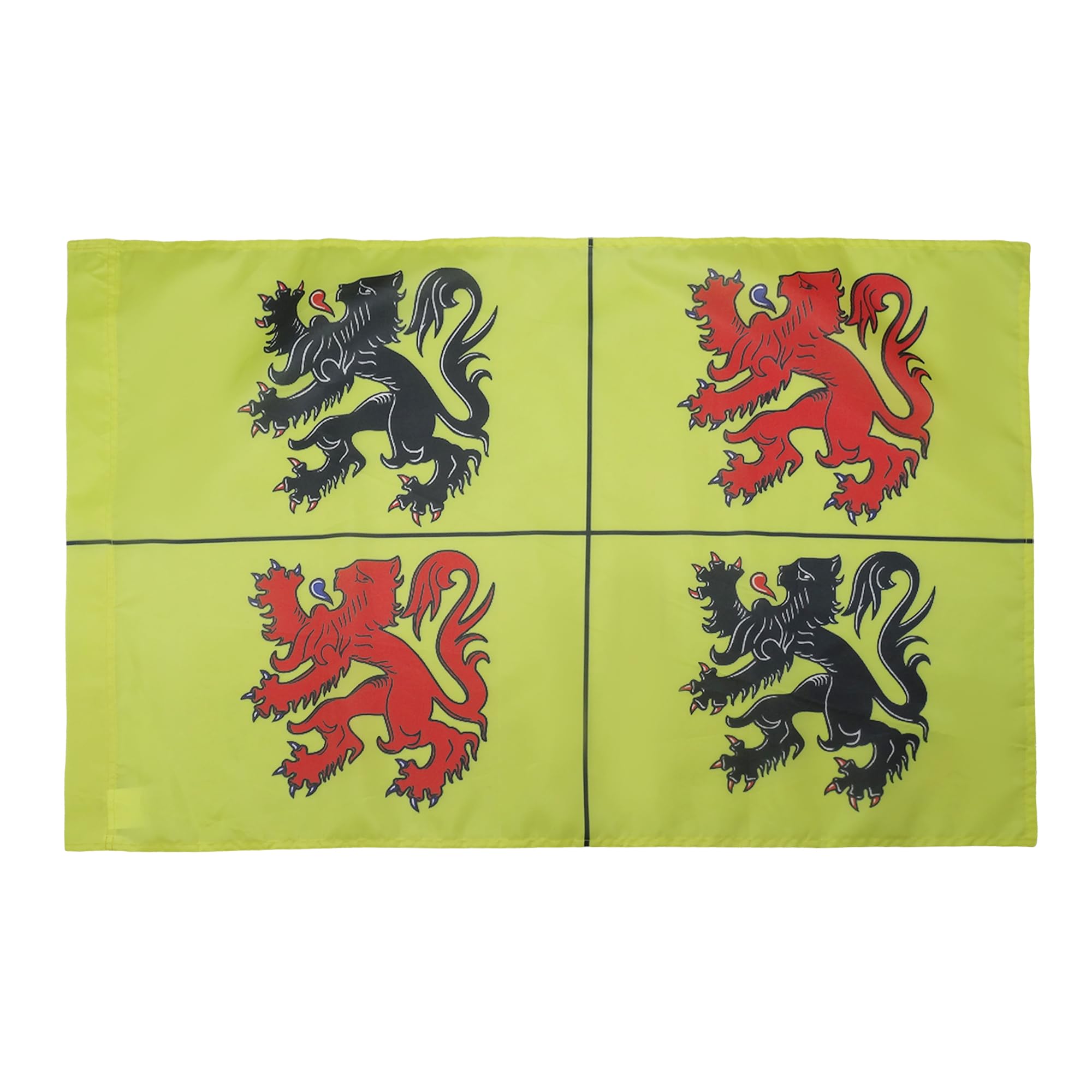 AZ FLAG - Province of Hainaut Flag - 3x5 Ft - Henegouwen Banner with Sleeve - 100% Polyester - Fade Resistant - Vivid Colors - 3' x 5' Feet - 150x90 Cm