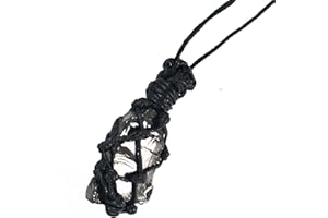 Karelian Heritage Elite Shungite Pendant | Minimalistic Black Crystal Jewelry | Defender Shield Protection Necklace Raw Stone | Chakra Healing Crystal Necklace, Reiki Meditation, Grounding